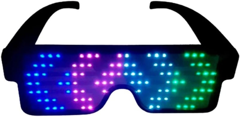 RIO LED Glasses: Light Up Sunglasses with Long-Life Battery, Neon, 11 Patterns - Image 1